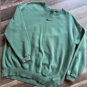 Nike Oversized Classic Green Crewneck Sweater